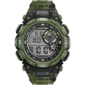 Men's Digital Chronograph Resin Strap Sport Watch